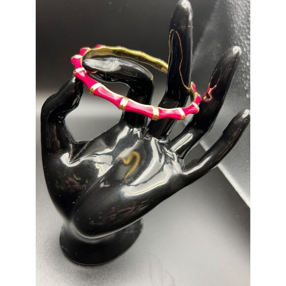 Stella & Dot Pink Bamboo Bangle - Picture 1 of 5